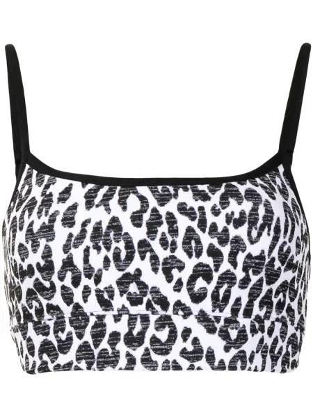 Сутиен The Upside с принт с леопардов принт бяло