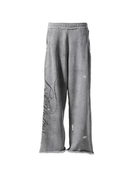 Kalhoty Lostshdws s oděrkami šedé