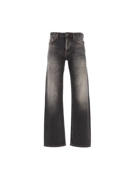 Jeansy Emporio Armani z 5 kieszeniami szare