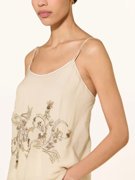 Top Luisa Cerano z perełkami beżowy