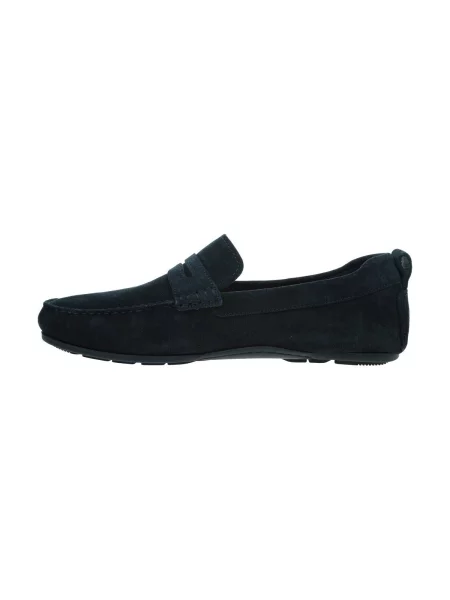 Tommy Hilfiger Mocasini DRIVER | piele întoarsă albastru