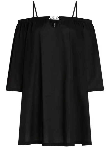 Прозрачна костюм рокля Karl Lagerfeld черно