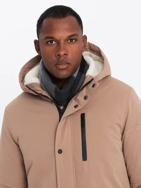 Parka Ombre Clothing béžová