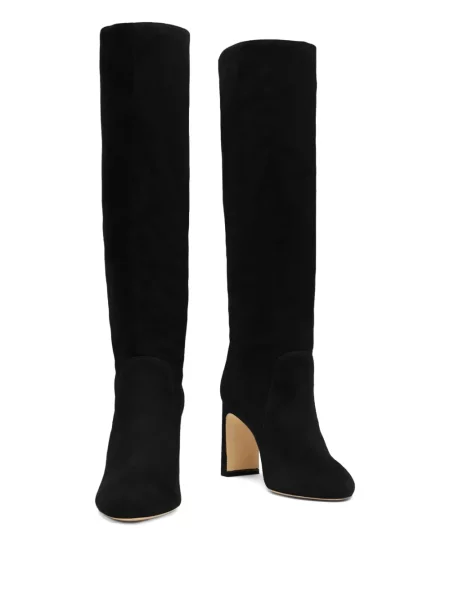 Botine Stuart Weitzman din piele de căprioară negru