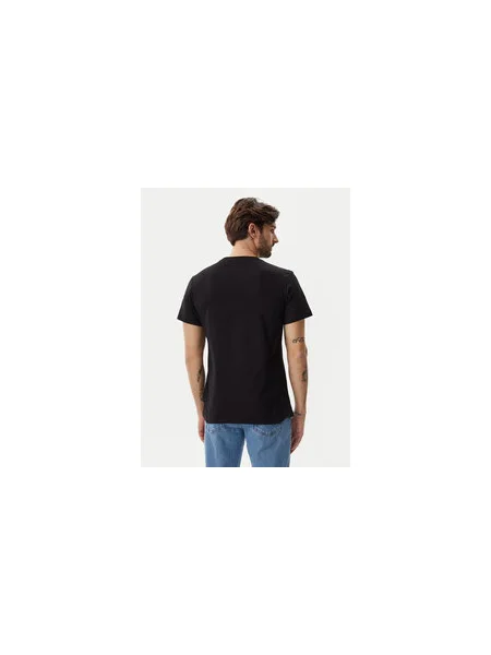 Calvin Klein Jeans Póló Meta Monogram Regular Fit fekete