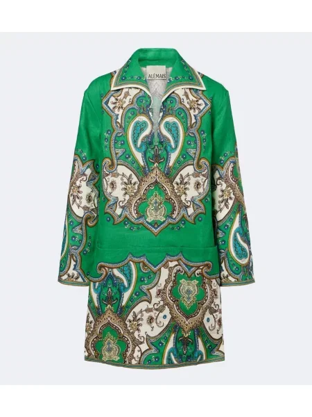 Rochie Alemais de in cu imagine verde