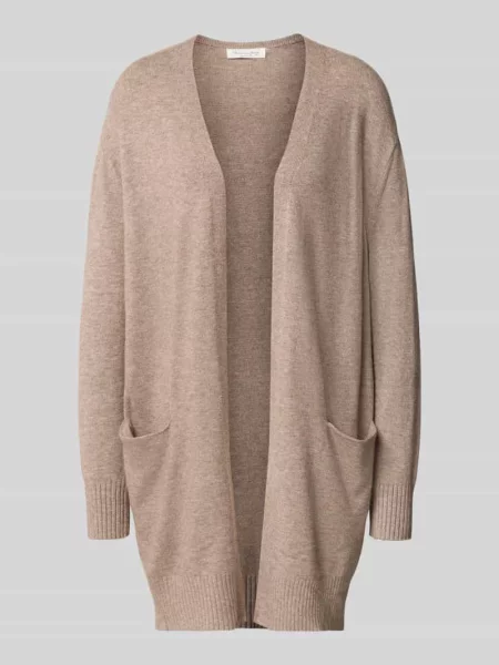 Kardigan rozpinany o kroju relaxed fit z mieszanki z wpuszczanymi Christian Berg Woman