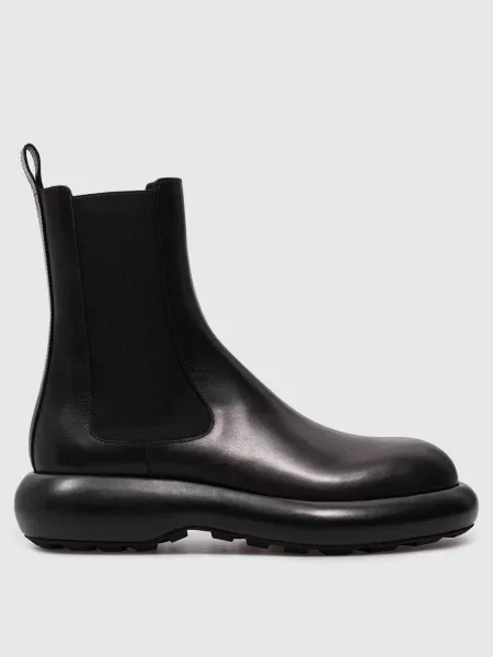 Кожаные ботинки челси Jil Sander черные