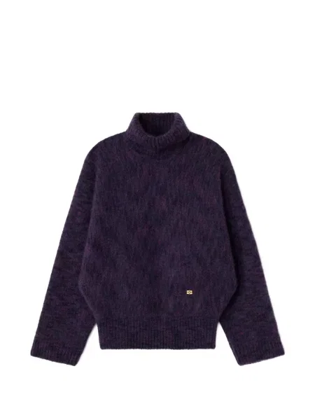 Heláncă Ganni de mohair violet