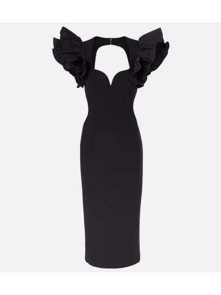 Rochie midi Rebecca Vallance până la genunchi de costum negru