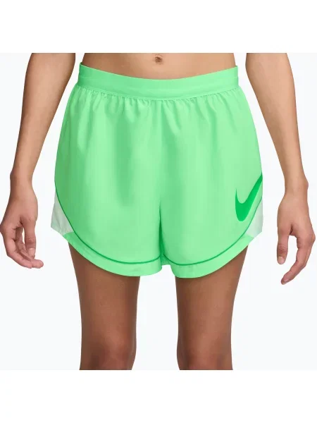 Pantaloni scurți de alergare pentru femei Nike Tempo Dri-Fit Unlined illusion green/barely green/green spark verde