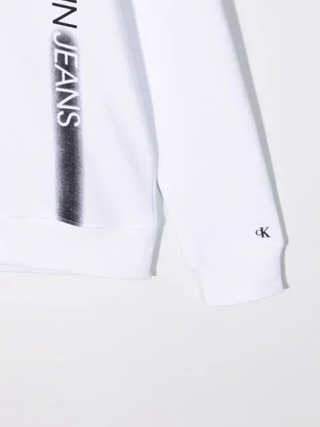 Bluza z kapturem dziecięca Calvin Klein biała