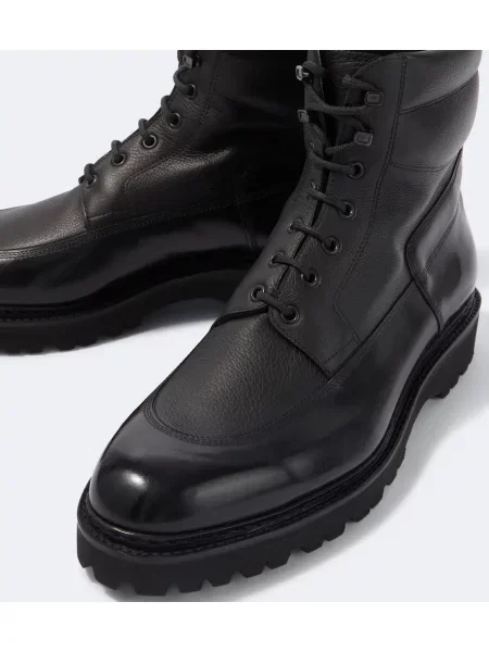 Botine John Lobb din piele negru