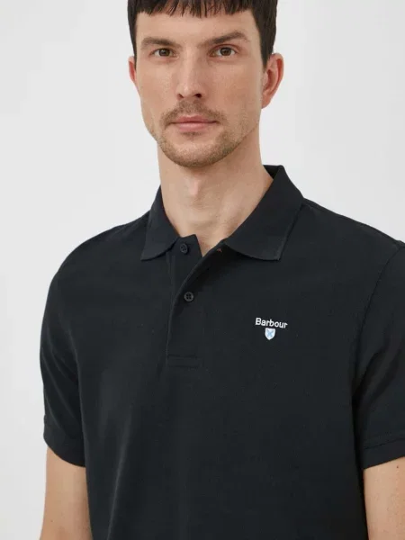 Barbour polo de neted negru