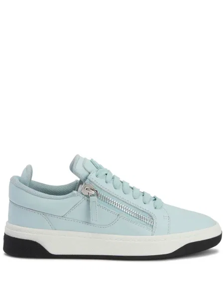 Sneakerși Giuseppe Zanotti din piele albastru