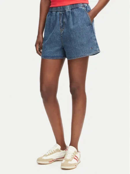 Tommy Jeans Pantaloni scurți de blugi albastru