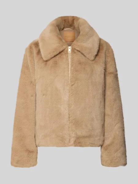 Rich & Royal Kurtka Ze Sztucznego Futra beige beżowa