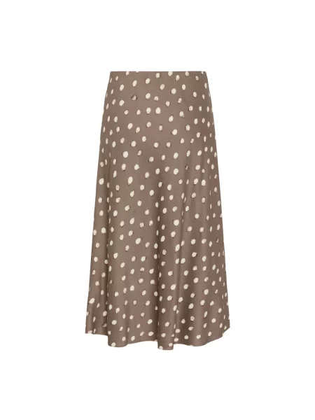 Spódnica midi Inwear brązowa