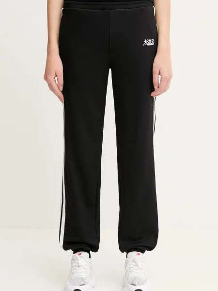 Sporty & Rich pantaloni de trening Sr Runner Elio Track cu imprimeu negru