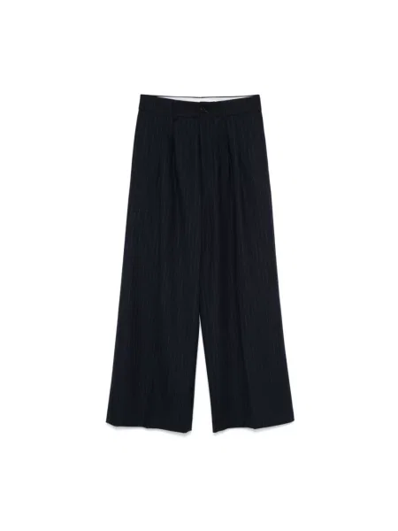 Spodnie Philippe Model wełniane w paski niebieskie