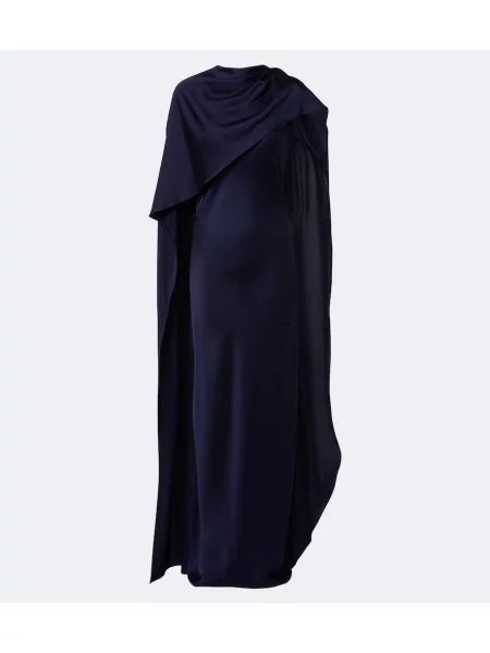 Rochie Simkhai din satin asimetrică albastru