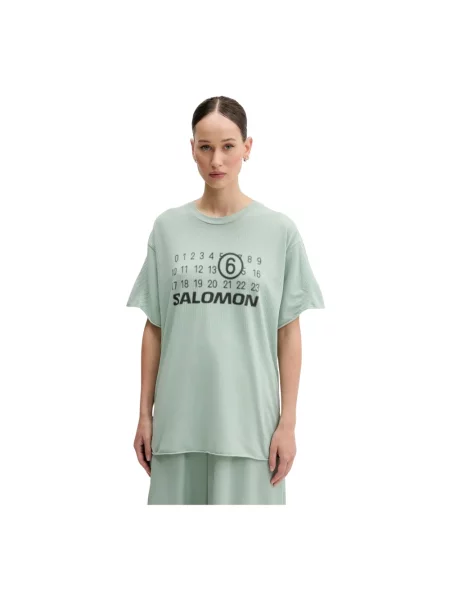 Maison Margiela t-shirt turkusowy zielona
