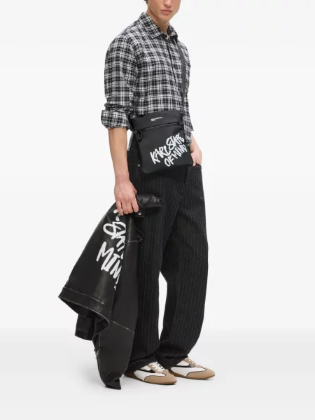 Τσάντα χιαστί Karl Lagerfeld Jeans με σχέδιο μαύρο