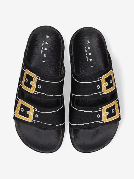 Шлепанцы Marni черные