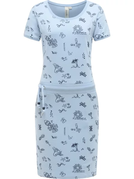 Ragwear Ljetna haljina Baomi Summer svijetloplava crna