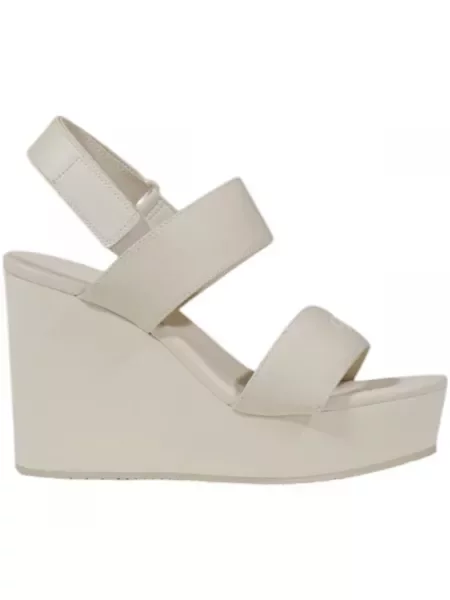 Sandale Calvin Klein Jeans Wedge Sandal Webbing In Siva bež