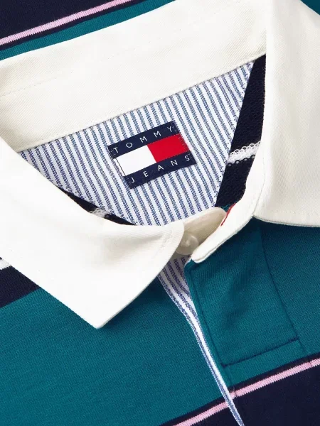 Поло Tommy Jeans в полоску