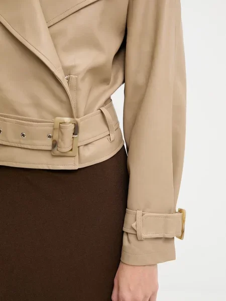 Куртка Answear.LAB перехідна oversize бежевий