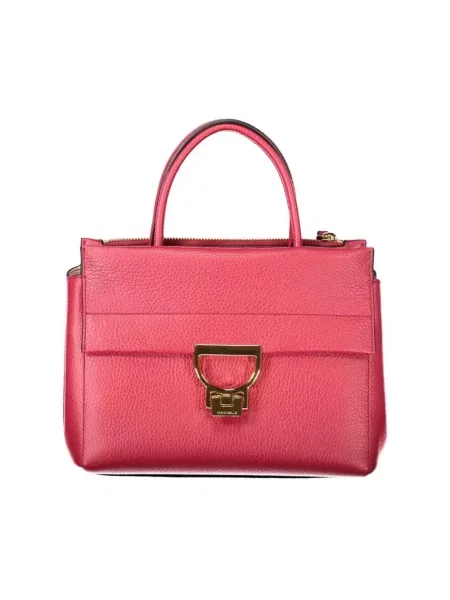 Torebka skórzana Coccinelle skórzana czerwona