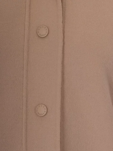 Geacă Max Mara cu glugă maro