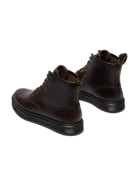 Dr. Martens cizme înalte din piele Brookline Chukka maro negru