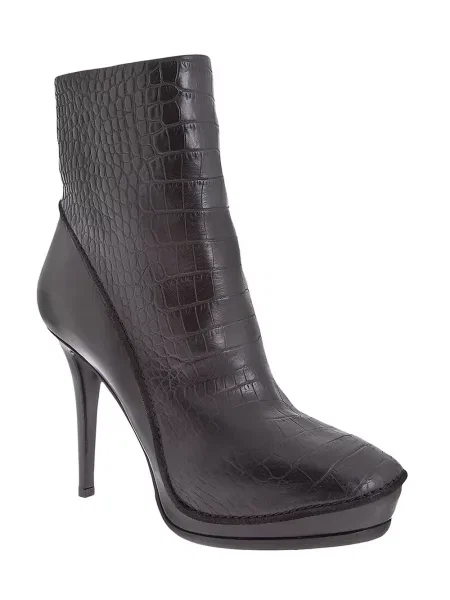 Cizme scurte Haider Ackermann cu platformă negru