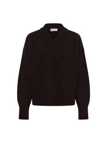 Dzianinowy sweter My Essential Wardrobe brązowy