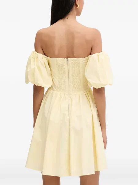 Rochie mini Morgan drapată galben