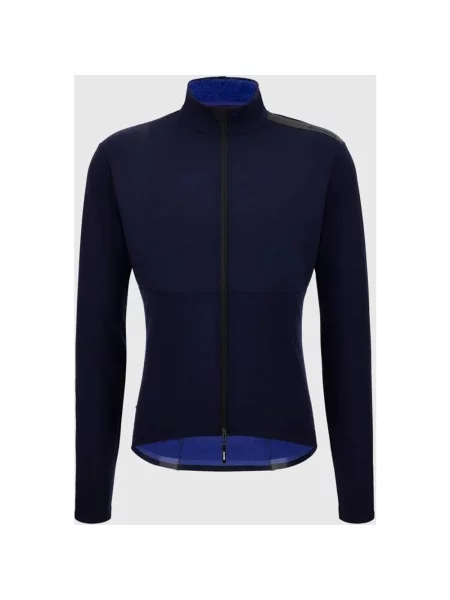 Kurtka wiatrówka Santini Windbloc Thermo Slim fit marynarski XS niebieski
