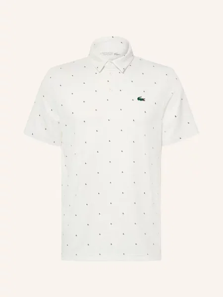 Lacoste Funkční Polokošile Regular Fit / tmavě zelená bílá