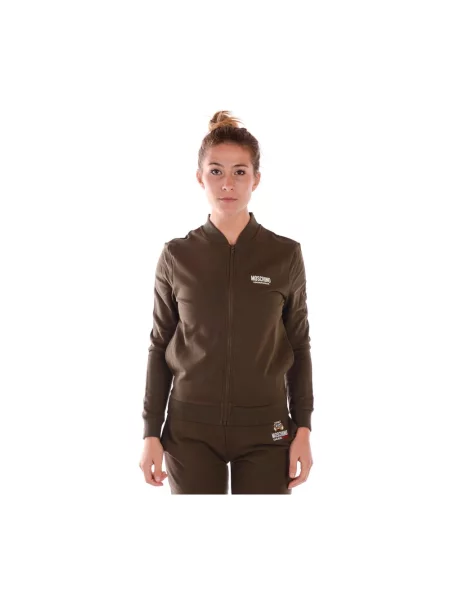 Bluza z kapturem Moschino z kapturem zielona