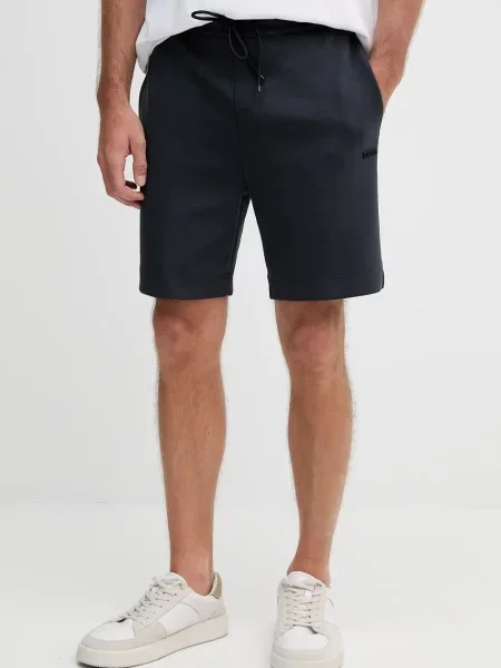 BOSS Green pantaloni scurți bleumarin verde