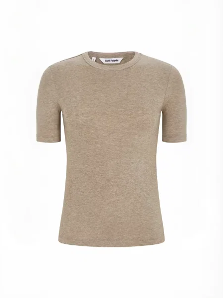 Soft Rebels Top SRRoman amestecat bej
