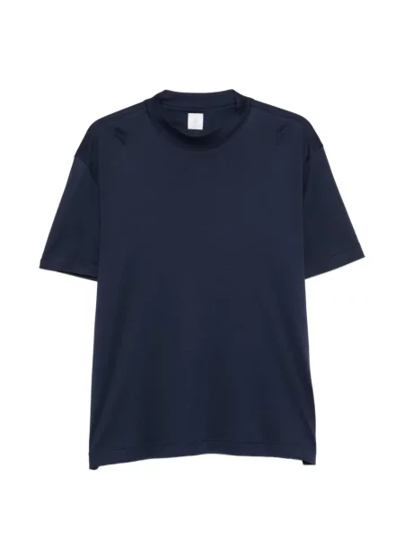 Scurt tricou Eleventy cu decolteu rotund albastru
