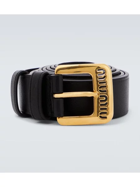 Curea Miu Miu din piele negru
