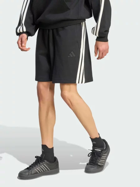 Повсякденні шорти adidas 3 Stripes комбінований верх чорний
