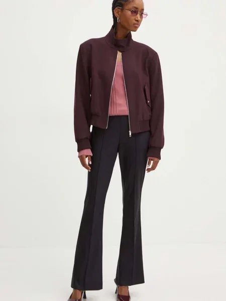 Демисезонная куртка Boss бордовая