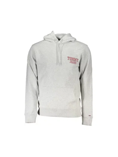 Bluza z kapturem Tommy Hilfiger z kapturem z długim rękawem szara