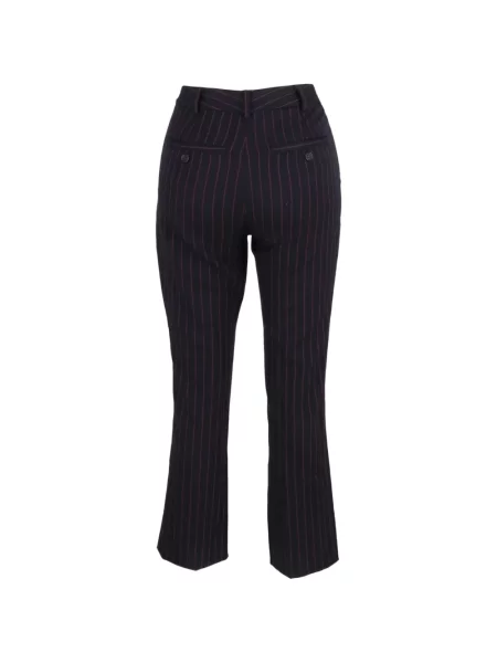 Pantaloni Max Mara cu dungi negru
