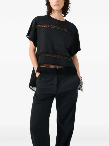 Tricou Barbara Bui din dantelă negru